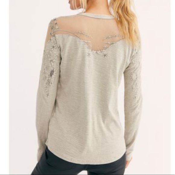 Free People Micha Tee in Gray - Picture 2 of 13